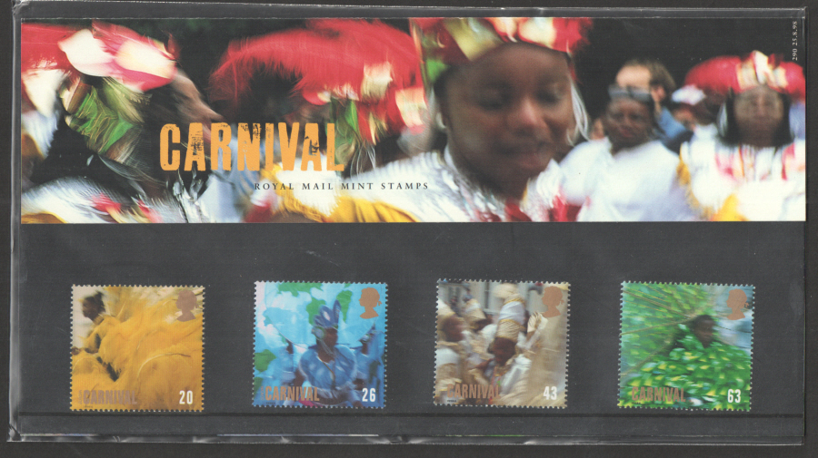 (image for) 1998 Notting Hill Carnival Royal Mail Presentation Pack 290